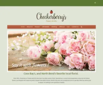 Checkerberrys.com(Coos Bay Florist) Screenshot