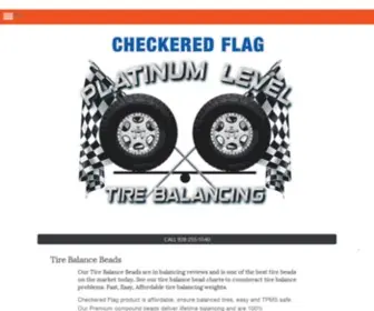 Checkeredflagtirebalancebeads.com(Checkered Flag Tire Balance Beads) Screenshot