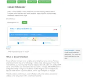 Checkeremail.com(Email checker) Screenshot