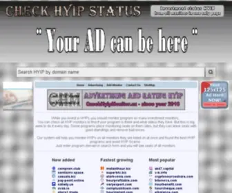 Checkhyipstatus.com(Check HYIP Status) Screenshot