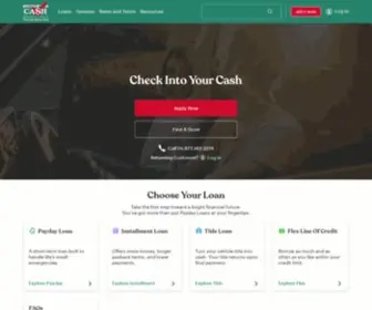 Checkintocash.com(Check into Cash) Screenshot