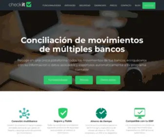 Checkitbancario.com(Agregador financiero y conciliación bancaria) Screenshot