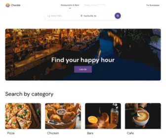 Checkle.com(Digital Restaurant Menus & Happy Hours) Screenshot