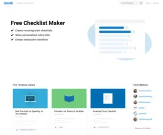 Checkli.com(Free Checklist Maker) Screenshot