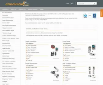 Checkline-Europe.co.uk(Checkline Europe) Screenshot