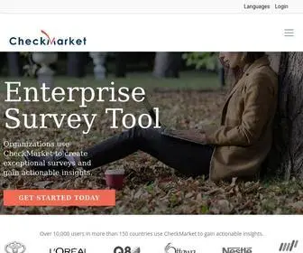 Checkmarket.com(Survey software and services) Screenshot