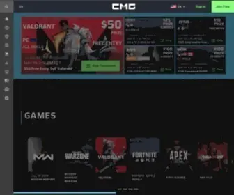 Checkmategaming.com(Competitive Video Gaming and eSports Tournaments by CMG) Screenshot