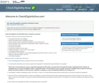 Checkmedicare.com(Check Patient Eligibility at www.CheckEligibilityNow.com) Screenshot