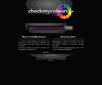 Checkmycolours.com(Check My Colours) Screenshot