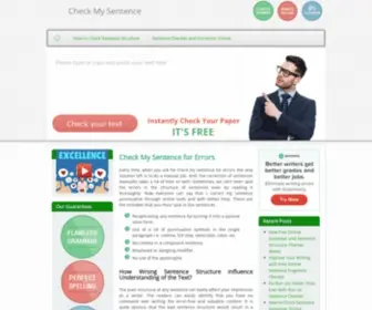 Checkmysentence.com(Correct my sentence punctuation) Screenshot