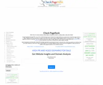 Checkpagerank.net(Check Page Rank) Screenshot