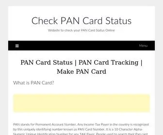 Checkpancard.com(Pan Card Status NSDL & UTI Pan) Screenshot
