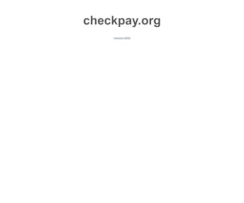 Checkpay.org(This is a default index page for a new domain) Screenshot