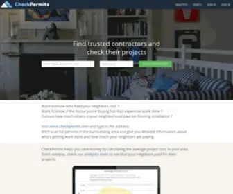 Checkpermits.com(Find best contractors in your neighborhood) Screenshot