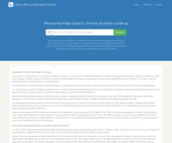Checkphonenumberowner.com(Check Phone Number Owner Name) Screenshot