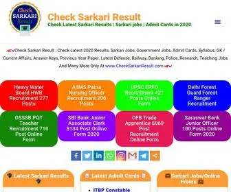 Checksarkariresult.com(Check Sarkari Result) Screenshot