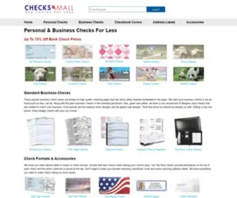 Checksmall.com(Order Cheap Checks Online) Screenshot