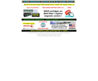 Checksnet.com(MICR toner cartridges print checks for Dell Hp Lexmark Pantum Samsung Xerox ChecksNet) Screenshot