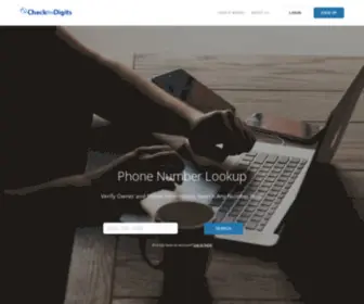 Checkthedigits.com(Reverse Phone Lookup) Screenshot