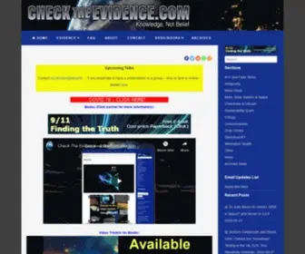 Checktheevidence.com(Check The Evidence) Screenshot