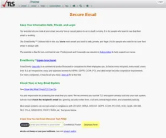 Checktls.com(Secure Email) Screenshot