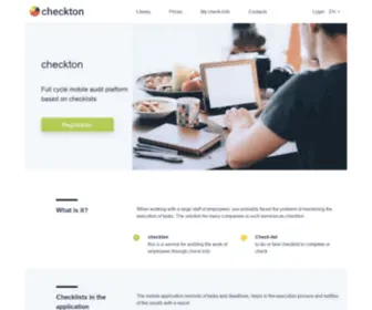 Checkton.com(Make a checklist for your tasks) Screenshot