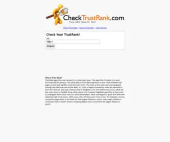 Checktrustrank.com(Check Trust Rank) Screenshot