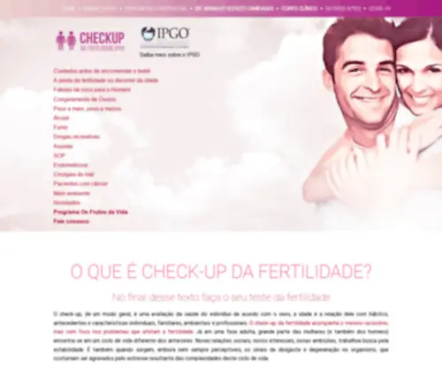 Checkupdafertilidadeipgo.com.br(Checkup da fertilidade) Screenshot