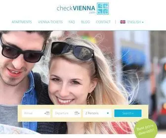 Checkvienna.com(Apartments in Vienna with kitchens) Screenshot