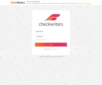 Checkwriterspayrollhr.com(Checkwriterspayrollhr) Screenshot