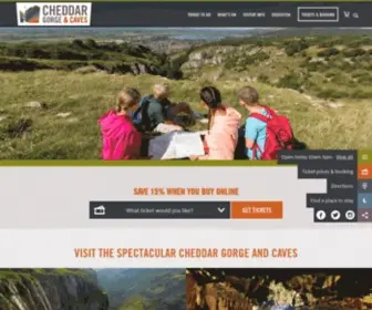 Cheddargorge.co.uk(Somerset Attractions) Screenshot