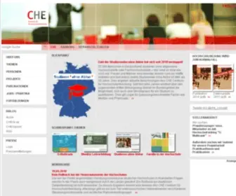 Che.de(CHE gemeinnütziges Centrum für Hochschulentwicklung) Screenshot