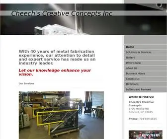 Cheechscreativeconcepts.com(Cheech's Ceative Concepts Metal Fabrication) Screenshot