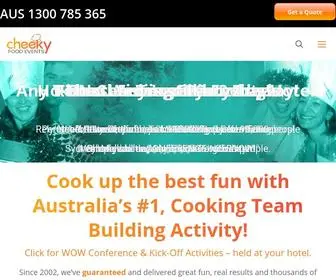 Cheekyfoodevents.com(Team Building Cooking Events) Screenshot