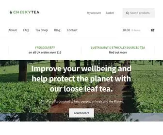 Cheekytea.co.uk(Tea For A Better World) Screenshot