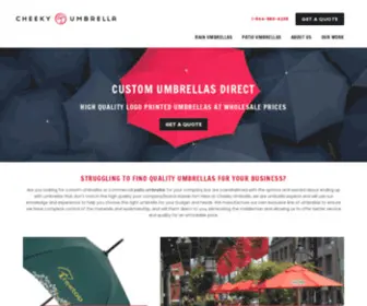 Cheekyumbrella.ca(Cheeky Umbrella) Screenshot