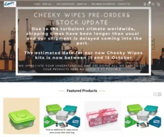 Cheekywipes.com.au(Reusable Baby Wipes) Screenshot