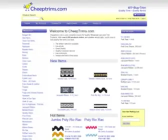 Cheeptrims.com(Quality Wholesale Lace and Trim Products) Screenshot