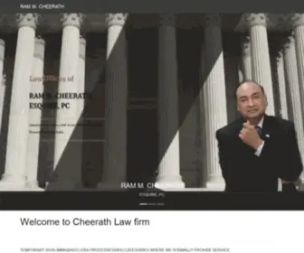 Cheerath.com(Law Office Of RAM CHEERATH) Screenshot