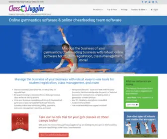 Cheerclassjuggler.com(Gymnastics Software & Cheer Class Online Software) Screenshot