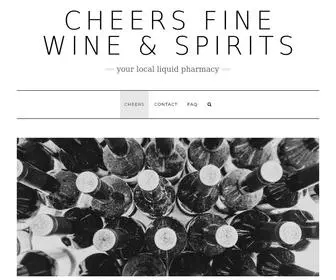 Cheerswineandspirits.com(Your Local Liquid Pharmacy) Screenshot