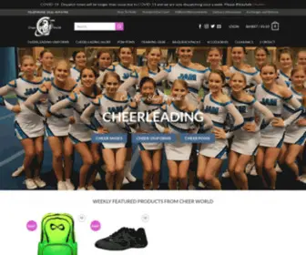 CheerWorld.co.uk(Cheerleading uniforms UK) Screenshot