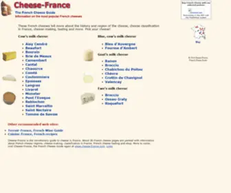 Cheese-France.com(French Cheese Guide at Cheese France) Screenshot