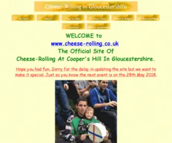 Cheese-Rolling.co.uk(The Official Site of Cheese Rolling at Coopers Hill in Gloucestershire) Screenshot