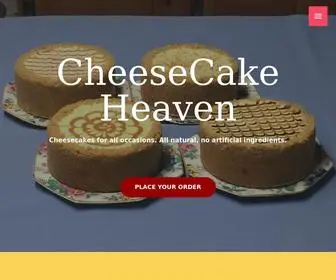 Cheesecakeheavenny.com(Cheesecake Heaven in Poughquag) Screenshot