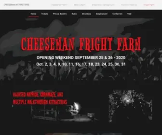Cheesemanfrightfarm.com(Cheeseman Fright Farm) Screenshot