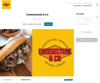 Cheesesteakco.com(Cheesesteaks & Co) Screenshot