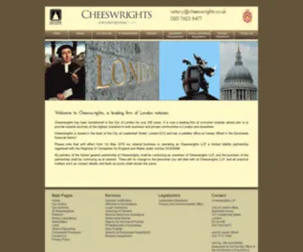 Cheeswrights.co.uk(Cheeswrights) Screenshot