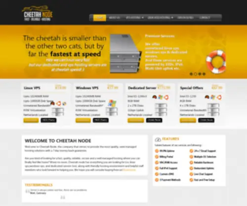 Cheetahnode.com(Linux VPS) Screenshot