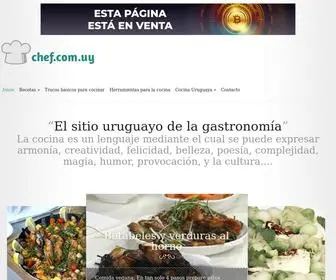 Chef.com.uy(Gastronomía y Recetas para la Cocina del hogar) Screenshot